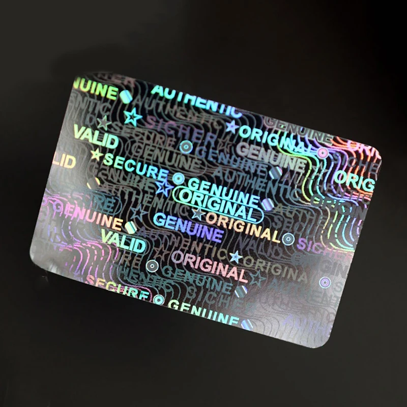 Голографическая этикетка с 3D принтом на заказ наклейка логотипом рулон защита от подделки прозрачная Qr-кодом и