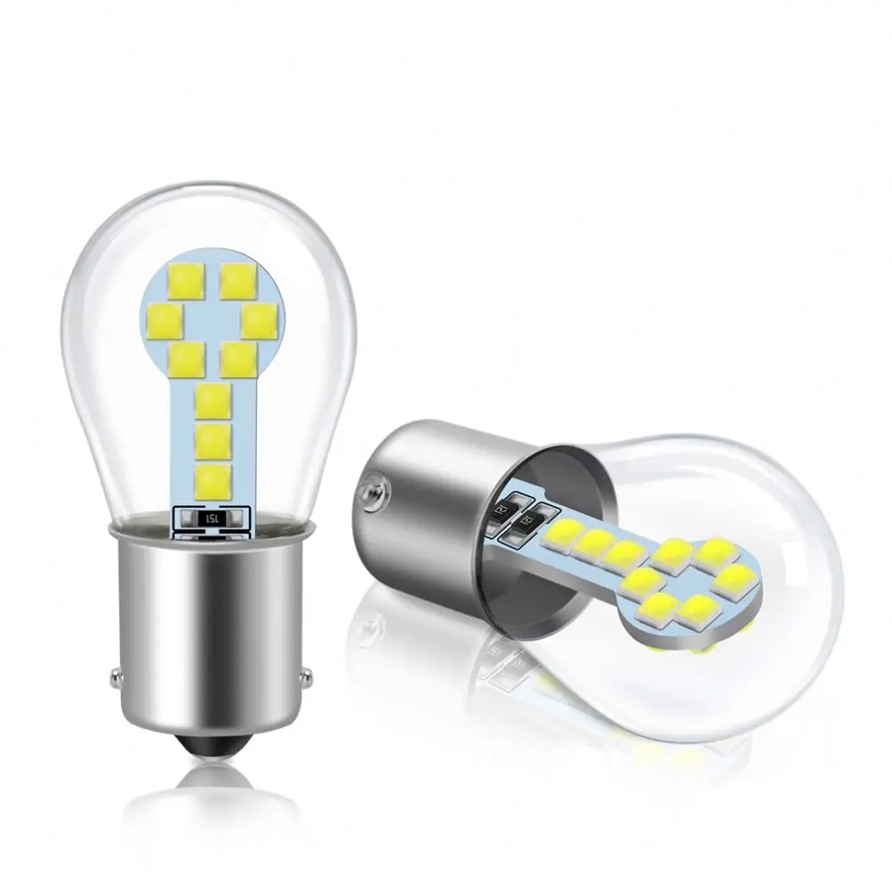 1156 BA15S 3D 9 SMD 2835 LED 1157 BAY15D P21/5W белый красный желтый указатель поворота резервный фонарь заднего хода стоп-сигнал 12 В