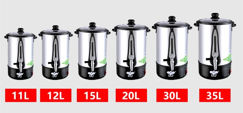 11-30L stainless steel electrical hot water boiler catering water urn/hot sale commercial electric coffee urn kettle tea barrel