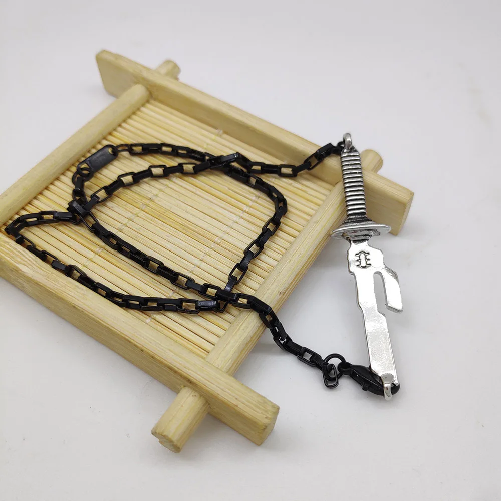 Wholesale Cosplay Anime Necklace One Piece Sword Anime Accessories Necklace Anime Chain Necklaces
