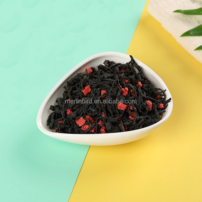 Wholesale Dried Mixed Fruit Tea Herbal Refreshing Healthy Strawberry Black Tea Beauty-slimming Tea for Girlfriend
