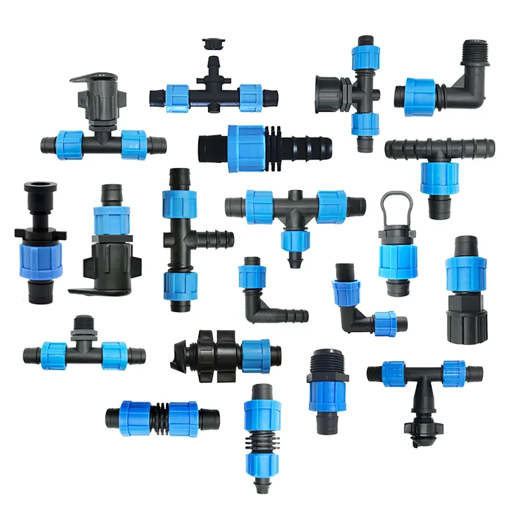 Agriculture Water Pipe Drip Tape Fittings Lock Offtake Mini Valve For Irrigation System