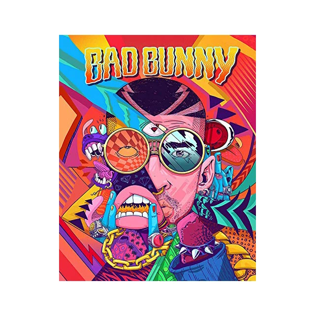 Высококачественный постер на заказ с эффектом 3D флип-эффекта, 30*40 см, оптовая продажа с завода, линзовидное изображение, 3d постер плохого кролика