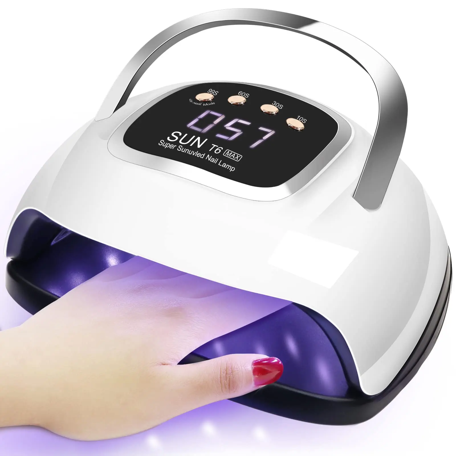 Hot Sales 220W Sun T6 Max Nails Fast Curing Dryer 57pcs Dual Light Beads Professional LED UV Nail Lamp for Nails Gel