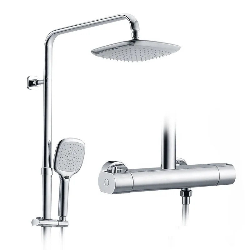 HIMARK rain shower set robinet colonne de douche mitigeur douch bathroom thermostatic rainfall bath & shower mixer faucet set