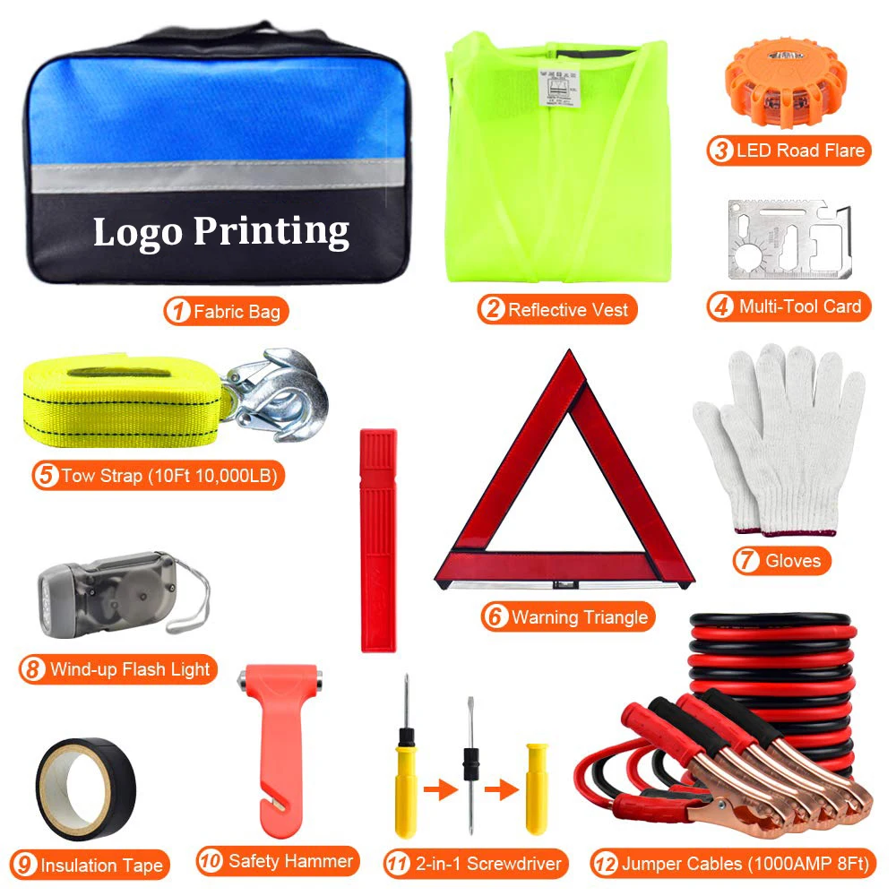 Всегда подготовленная дорожная помощь автомобильный комплект для аварийной помощи/комплект для аварийной помощи на дороге/комплект для аварийной помощи на автомобиле с пусковым кабелем