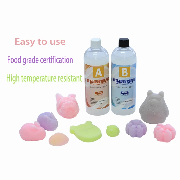 Silicone raw material homemade diy slow rebound Kneadle 1:1 silicone liquid homemade toy AB Kneadle  rubber resin