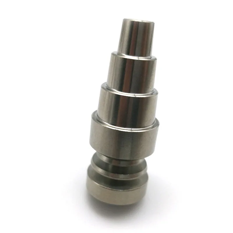 
Free Shipping DHL 10mm 14mm 18mm Joint Male and Female Titanium Nail GR2 Domeless6 in 1 Titanium Nails 