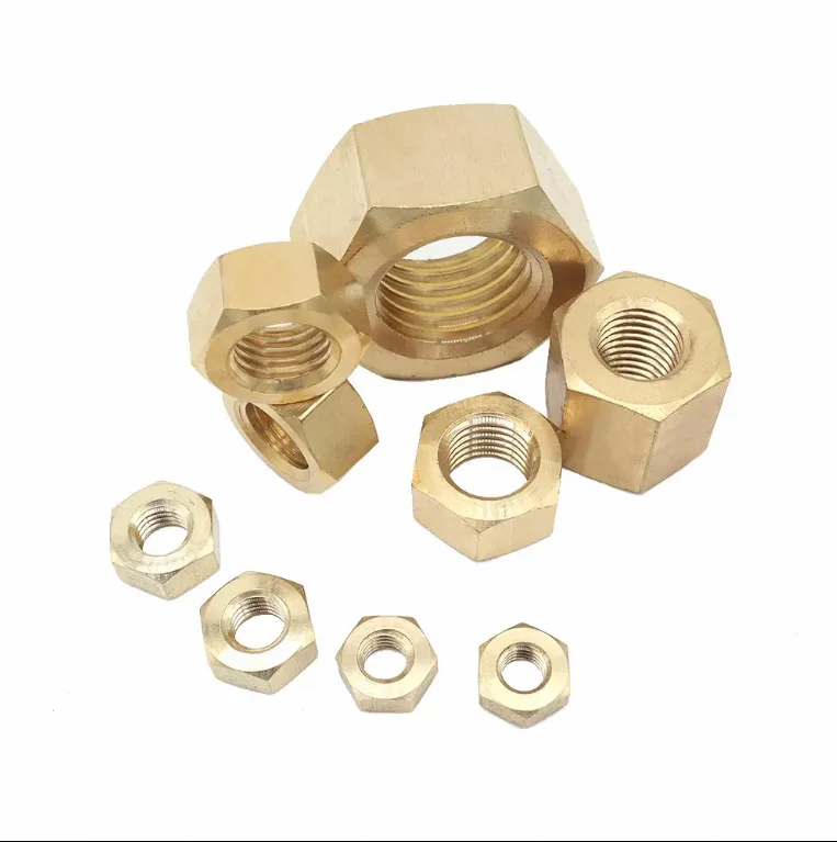 Nuts Hardware Brass Hex Nut Din934 All Kinds Of High Quality copper Brass Nut,Brass M2.5M3M5M6M8M10Nut Factory