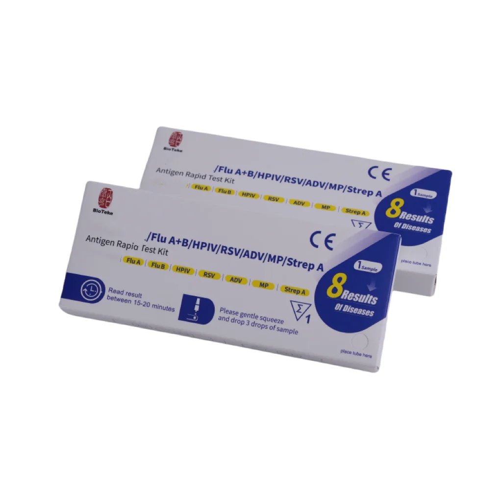 Wholesale Bioteke 8 In 1 Respiratory Multiplex Pathogen Rapid Antigen Panel Test Kit