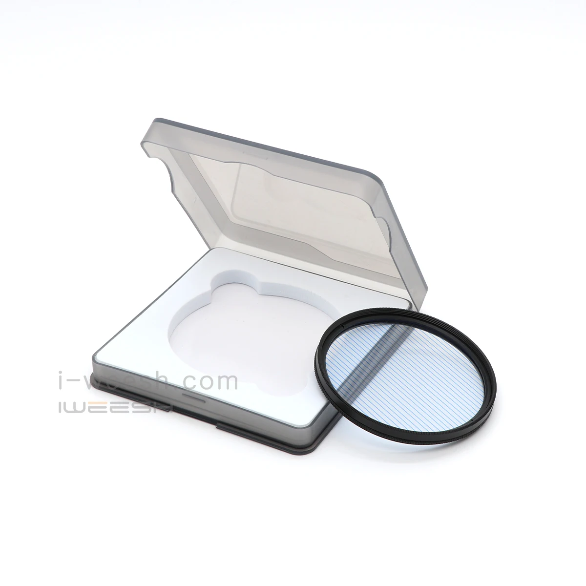 Синий с полосками из чёрно-фильтр свет и блики превращаются в эффект фильтр для DSLR cinematice видео объектив 52-82 мм