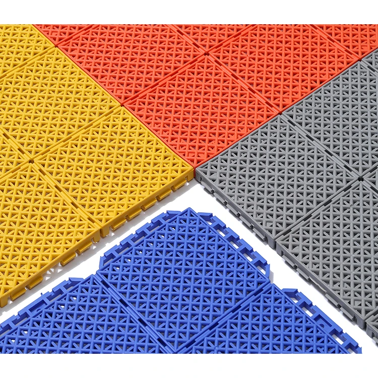 Пластиковое напольное покрытие для баскетбольной площадки водонепроницаемые напольные игровые из термопластичного эластомера безопасная уличная сцепляющаяся напольная плитка