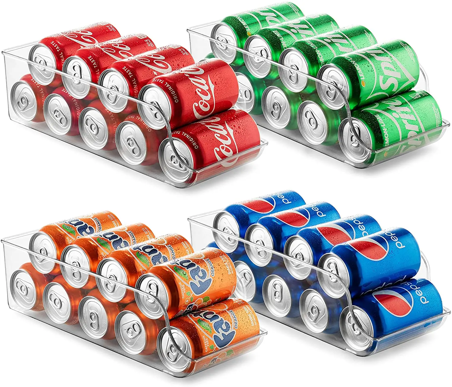 Штабелируемый компактный застегивающийся вакуумный пластиковый органайзер для газированные напитки и напитки