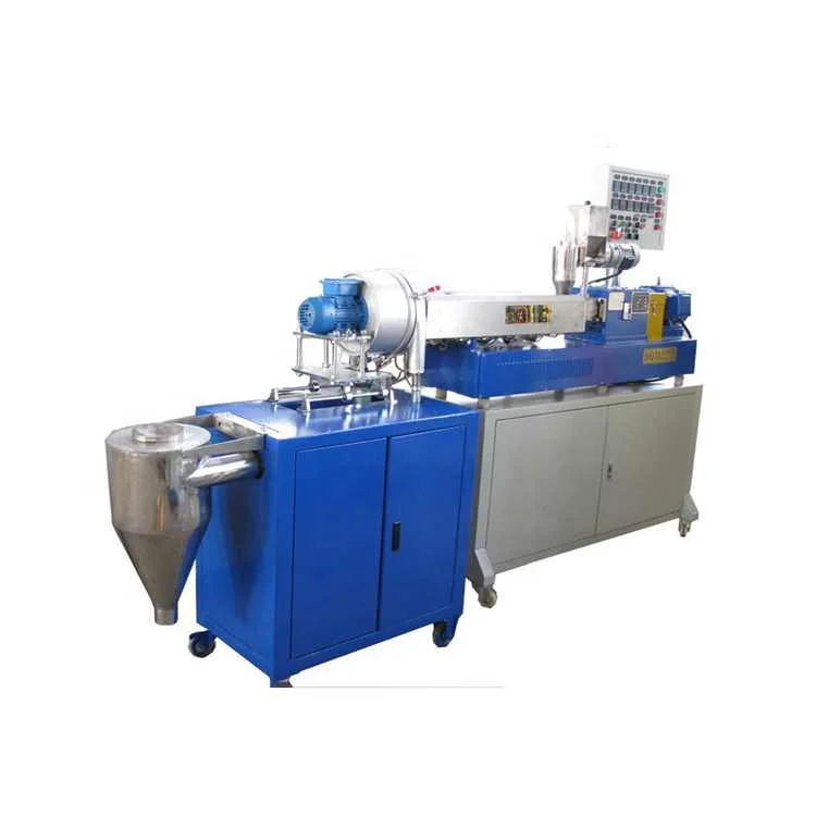 PP PE PS Mini Lab Plastic Masterbatch Pellets Extruder Machine Small Twin Screw Compounding Extruder Price