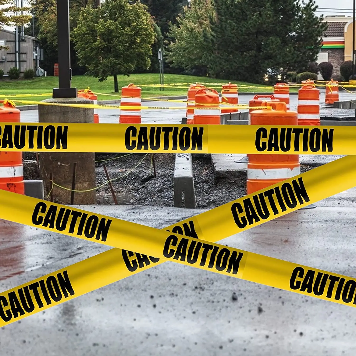 High Visibility Yellow Barrier Tape Ideal For Crime Scene Investigations