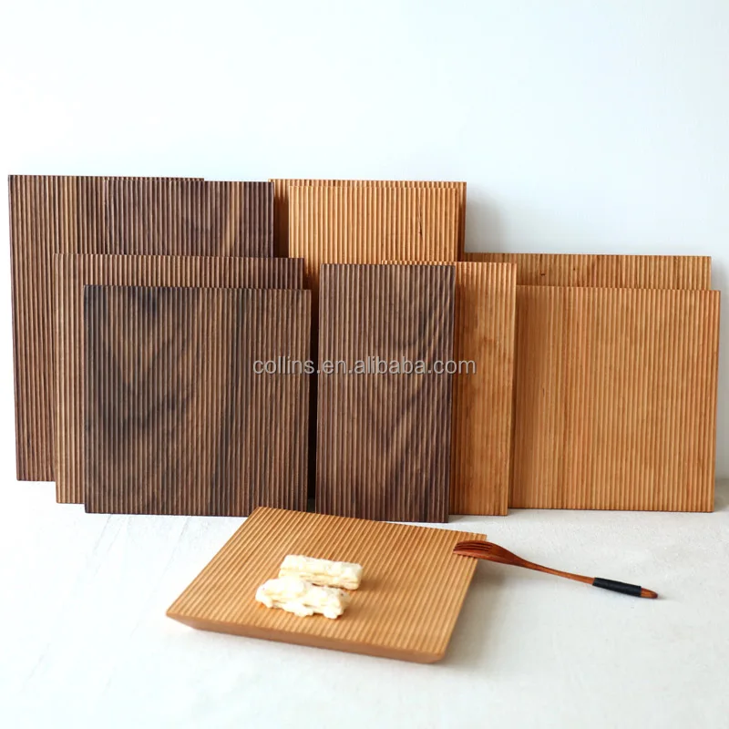 Custom Collins Luxury High Quality OEM Solid Walnut Wooden Tray