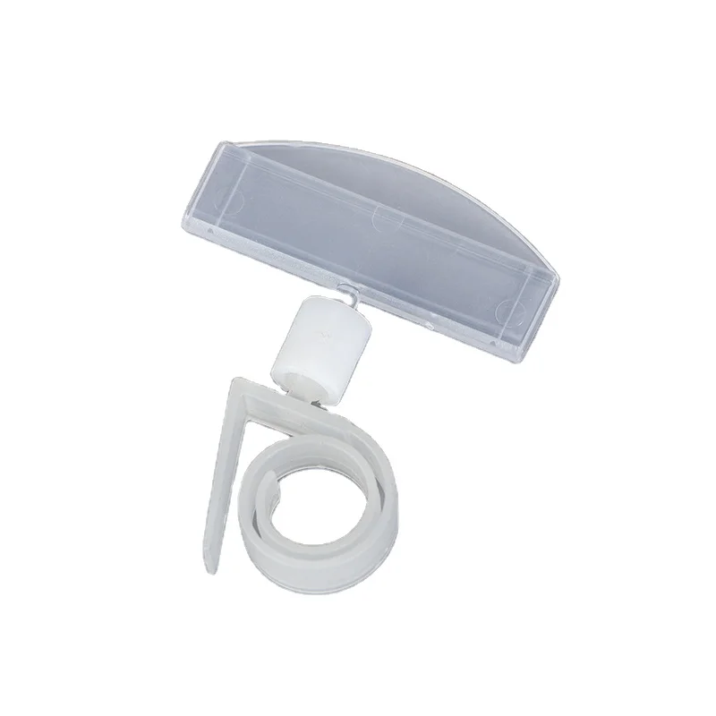 Factory price supermarket pop short height plastic clip holder with  spring clip base