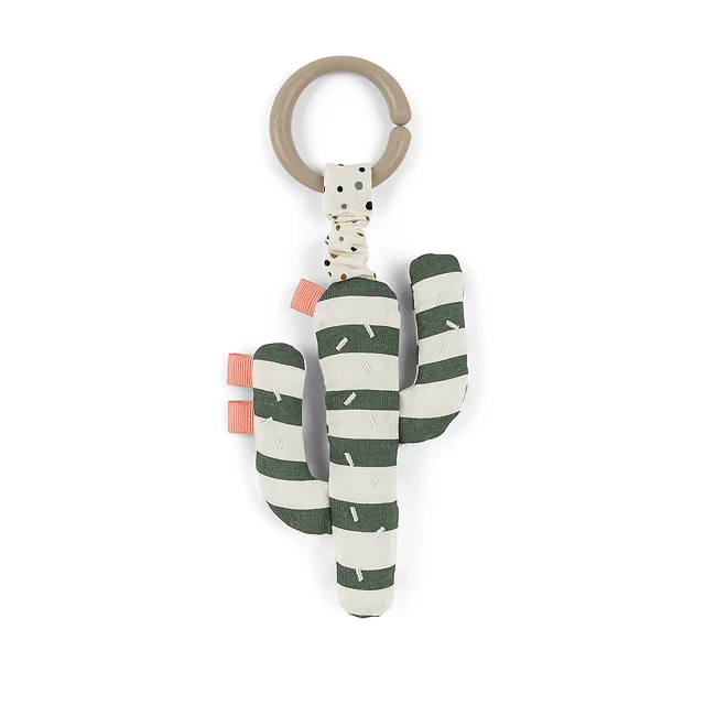 Custom Cactus Little Mirror Bell Baby Stimulation Touched Teething Toys Wood Activity Play Mat Gym