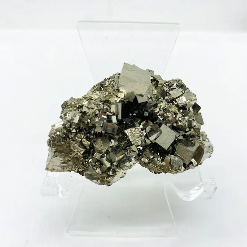 High quality natural pyrite stone crystal cluster druzy rough mineral specimen copper pyrite cluster price