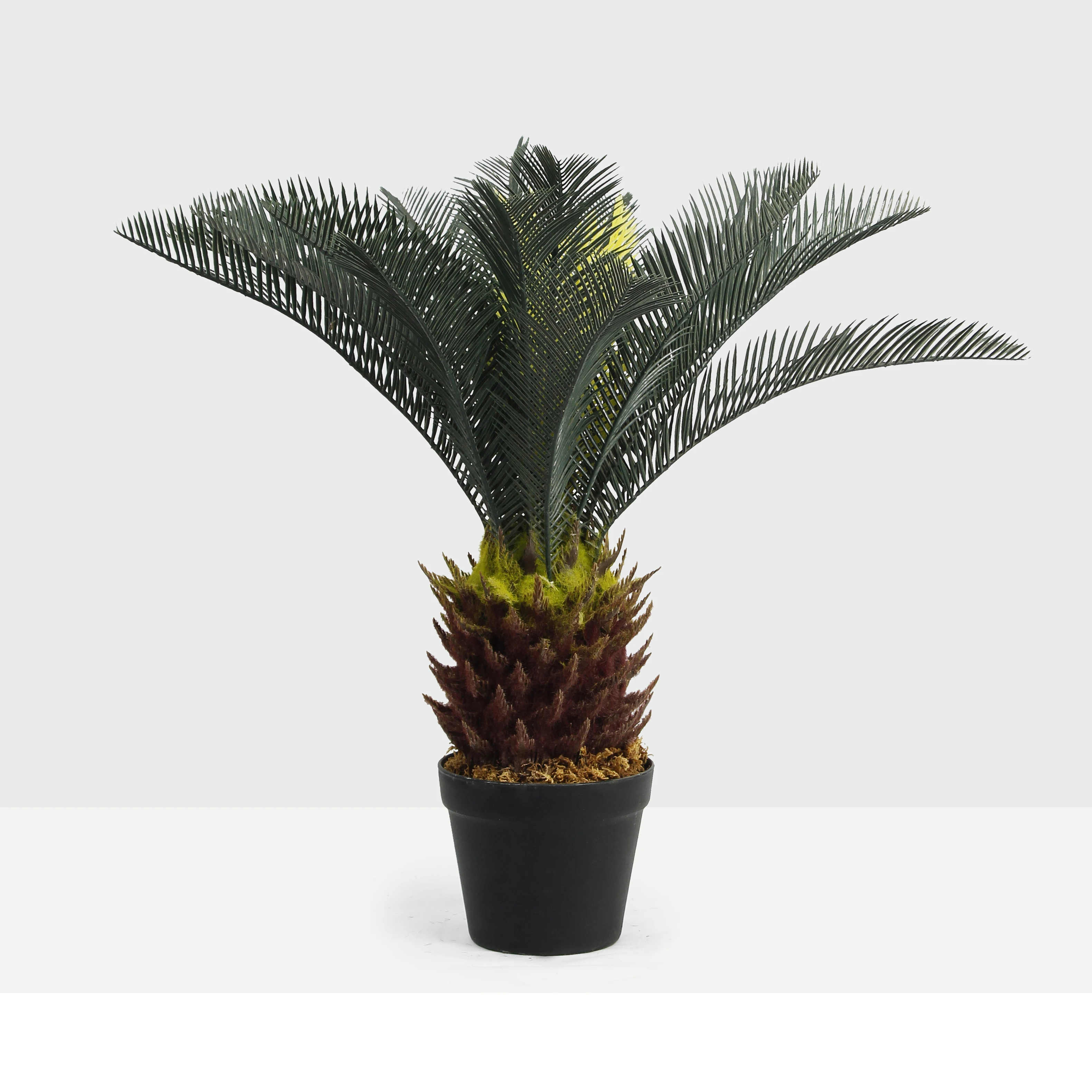 Китайский поставщик низкая цена искусственные пальмы в горшках cycas revoluta albero foglie бонсай саго цикад для продажи