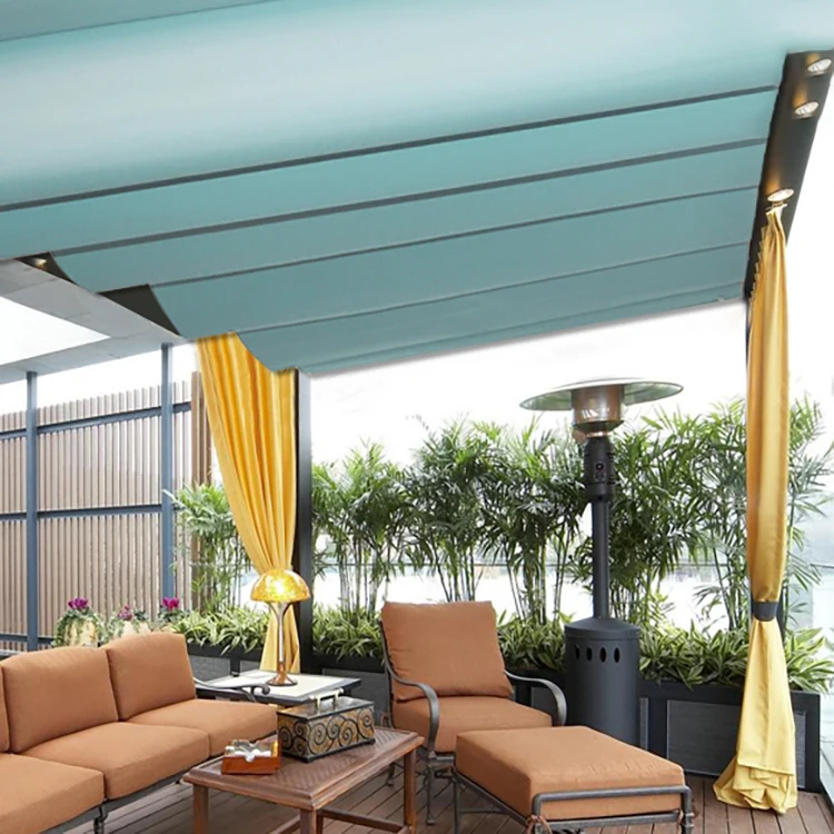 Manufacturers Smart Motorized Skylight Roof Roller Blind Outdoor Electric Retractable Awnings