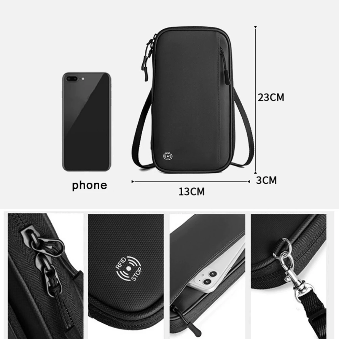 Family Travel Document Organizer With Zipper RFID-Blocking Travel Wallet ,Ticket holder ,Passport Change Holder For Women Men