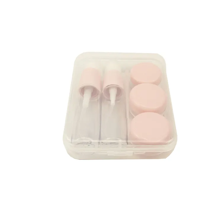 Split Bottling Set Travel Small Empty Bottle Cosmetic Spray Bottle Shower Gel Small Travel Seven-piece Travel Kit Set Bottle