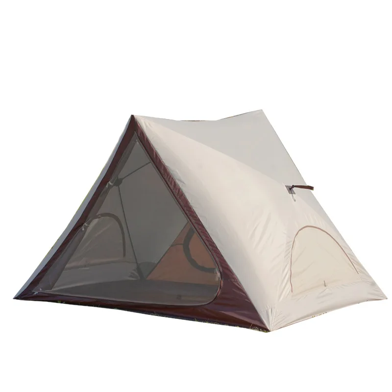 Wholesale Outdoor White Triangle Tent Camping Equipment Single Person Portable Picnic Tent