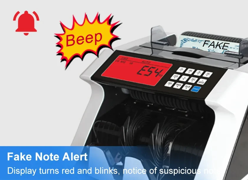 Money Counting Machine TZS KWD MAD UGX Bill Counters Financial Equipment Currency Counter Banking Equipment Counterfeit Detector