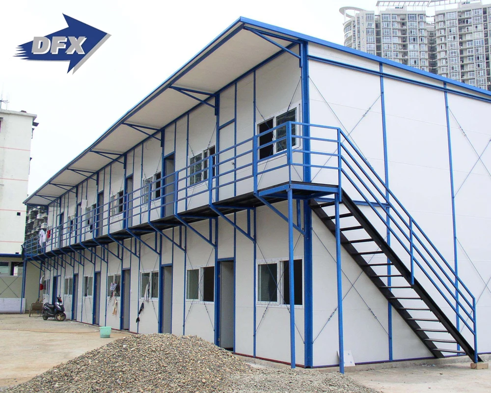 Light Prefabricated Steel Structure House Construction Site Dormitory From China