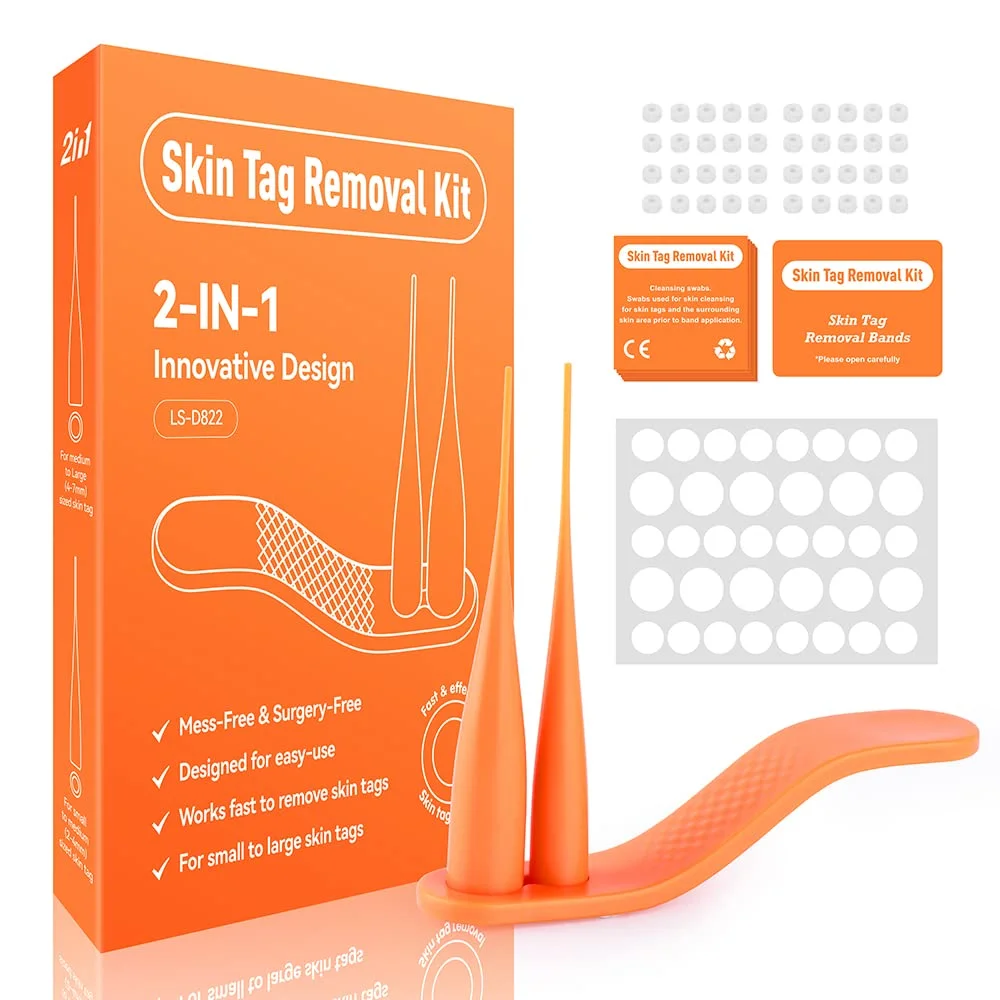 Portable Manual Face Care 2 in 1 mole skin tag and warts remover kit device