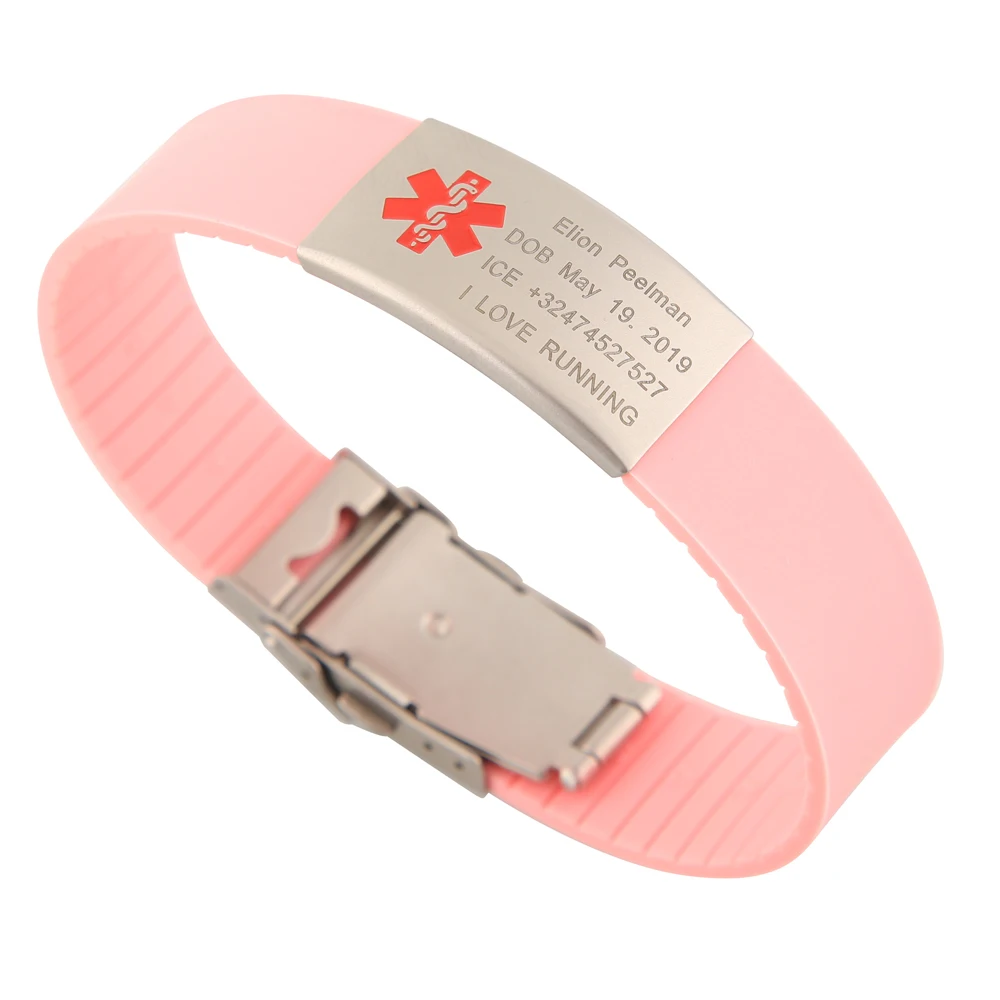 Factory Personalized Ink Injected print embossed glow Custom Logo For Promotional Rubber bracelet Silicone Wristband