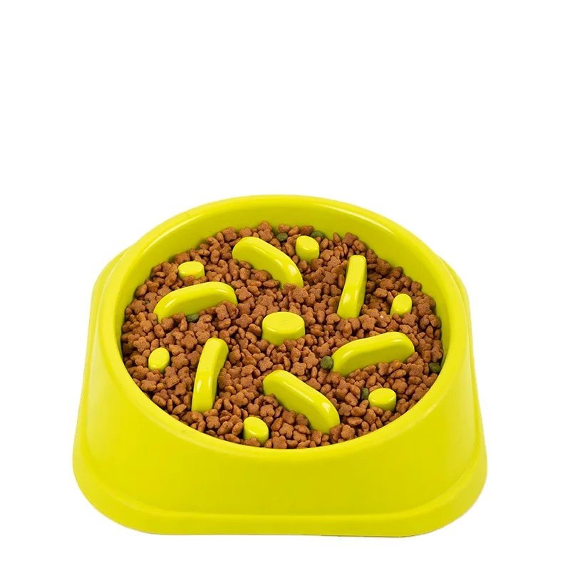 Large Capacity Anti-Choking Slow Food Dog Bowl Windmill Appearance Plastic Pet Feeder Safe for Pets