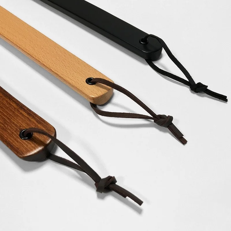 78cm Long Solid Wood Shoe Horn Elderly Wearing Shoe Accessories Hanging Wooden Shoe Lifter Pregnant Women Home Shoehorn