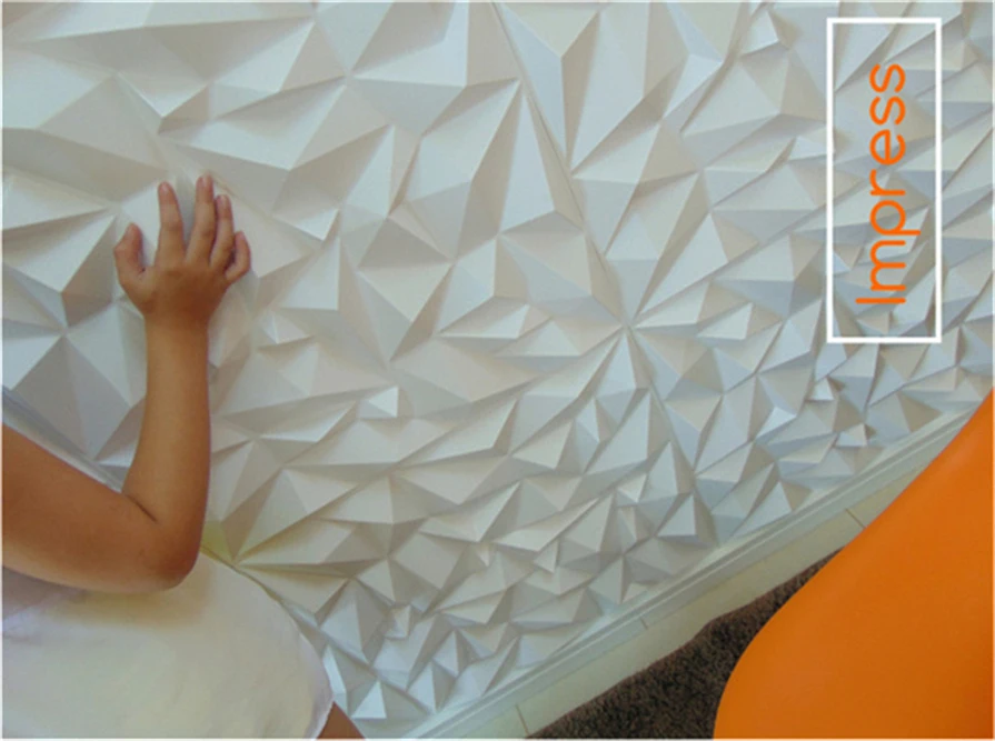 Interior House Decoration Modern Square Luxury 3D Panel Wall