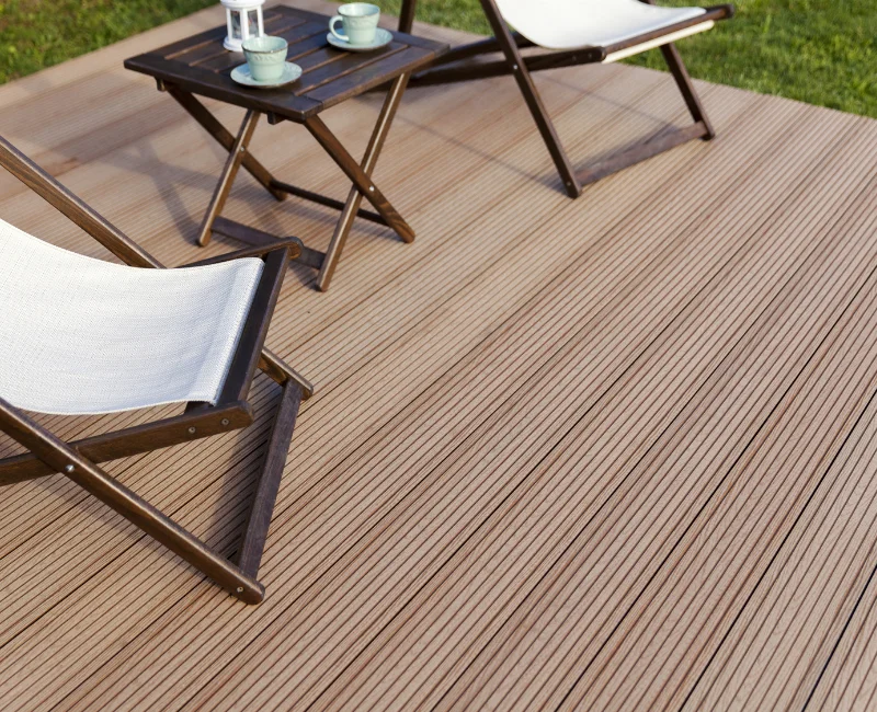 Solid Outdoor Wood Plastic Composite Decking Flooring Durable WPC Decking for Outdoor Use