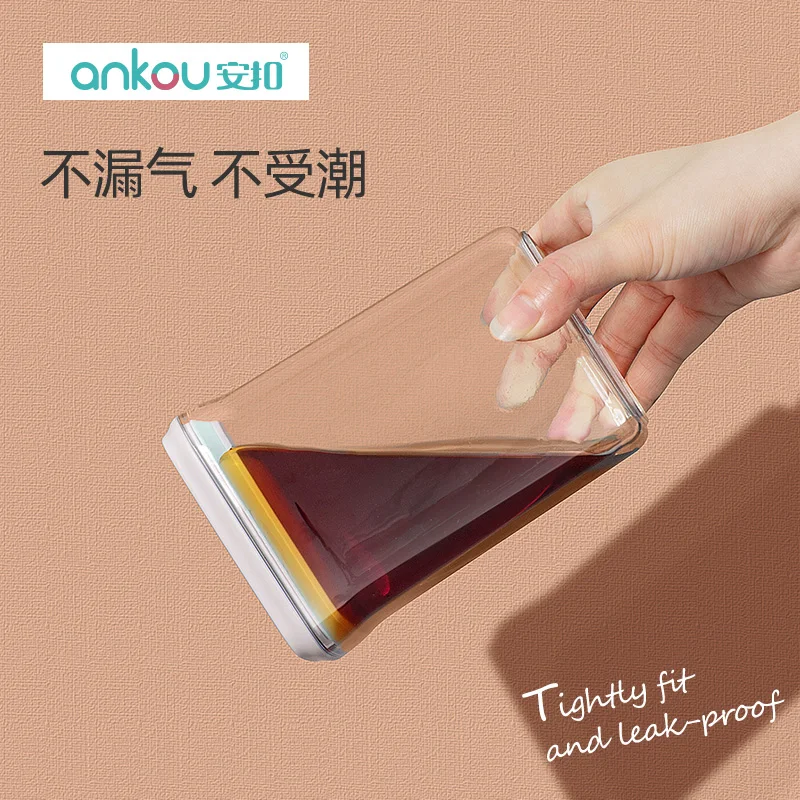 2 Pieces Set Best Price Easy Open and Lock Plastic Containers Storage Box Food Storage Boxes & Bins for Candy Snack