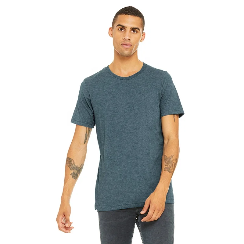 Men Gym 50% Polyester 25% Cotton 25% Rayon Blank Custom  T Shirt, Promotional Gift TCR Tshirts