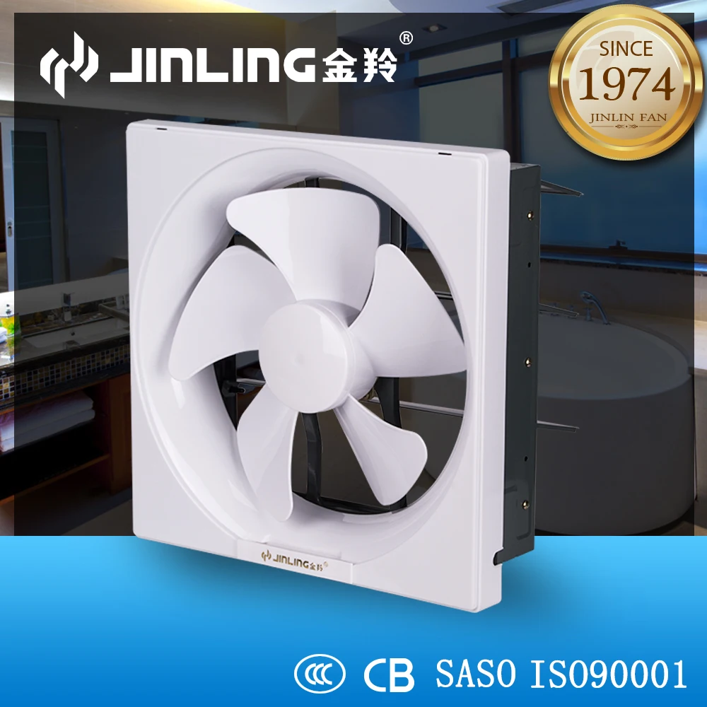 220V Plastic Shell 6 8 10 12 inch Square Wall Window Louvered Ventilation Exhaust Kitchen Extractor Fan