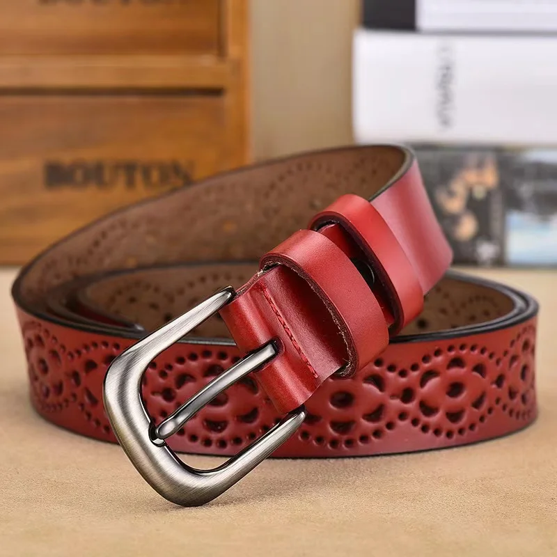 Hot Sale High Quality Luxury Women belt genuine leather female waist strap top pin buckle belts for ladies belts women leather