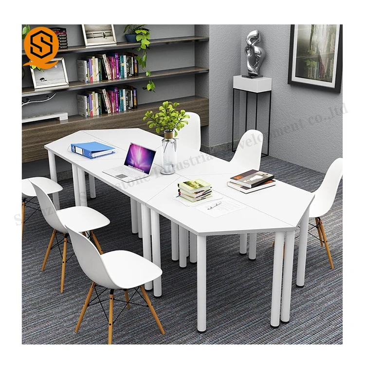 European table design artificial stone solid surface office 10 person conference room table