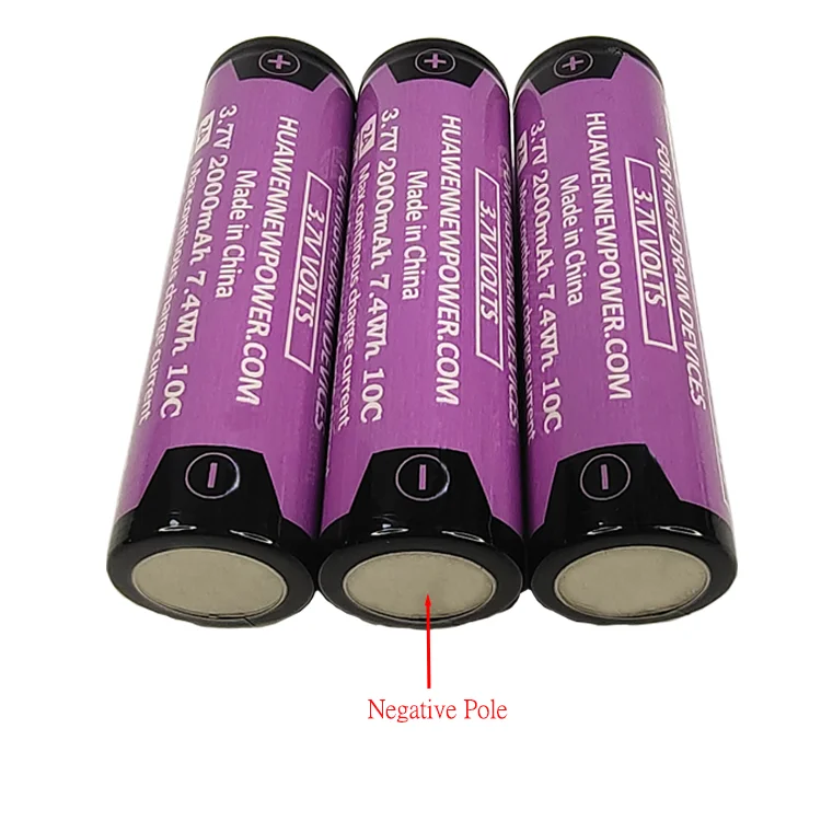 High Rate Discharge Customized Rechargeable 18650 lithium-ionbattery 3.7V 2000mAh 10C for high drain devices
