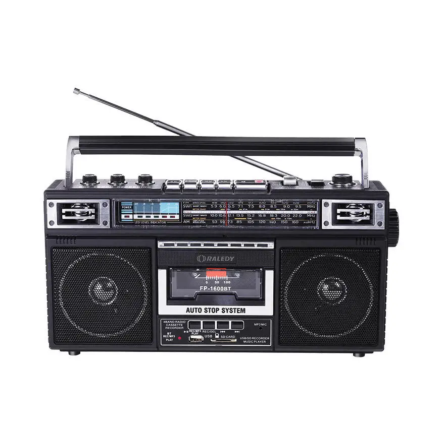 Vofull Hot Selling AM / FM  Internet Radio Rechargeable Portable Radio Cassette Recorder Radio