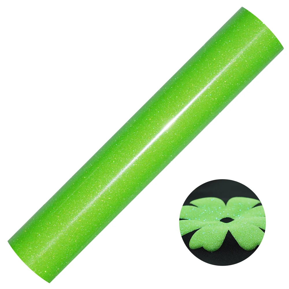 Korea High Quality HTV Design Flex 3D Glitter Puff Vinyl Flock Vinyl Heat Transfer Iron On Vinyl Rolls For Shirts Design