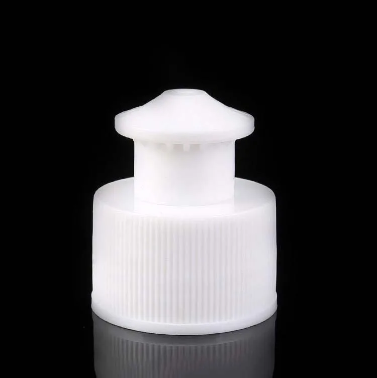 
Plastic bottle covers manufacturer 28 / 410 hand pull cap mushroom head pull type cap stretch type lid 