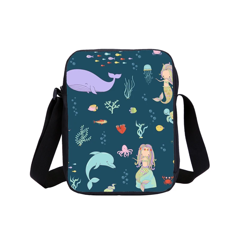 Детская сумка-мессенджер через плечо с мультяшным 3D-принтом на заказ