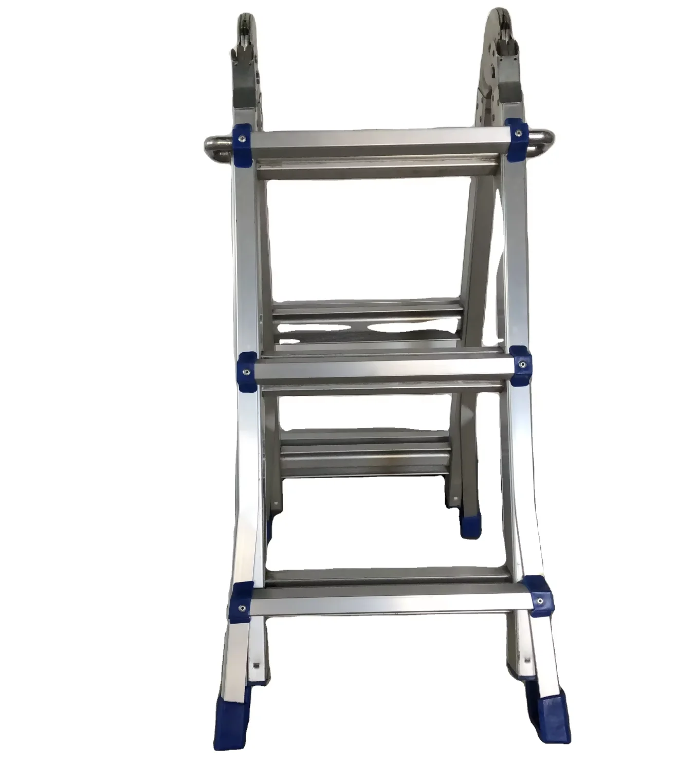 E N131 high Quality Portable Aluminium Step Ladder Multi functional Folding Ladder Hinge Multi Purpose Ladder