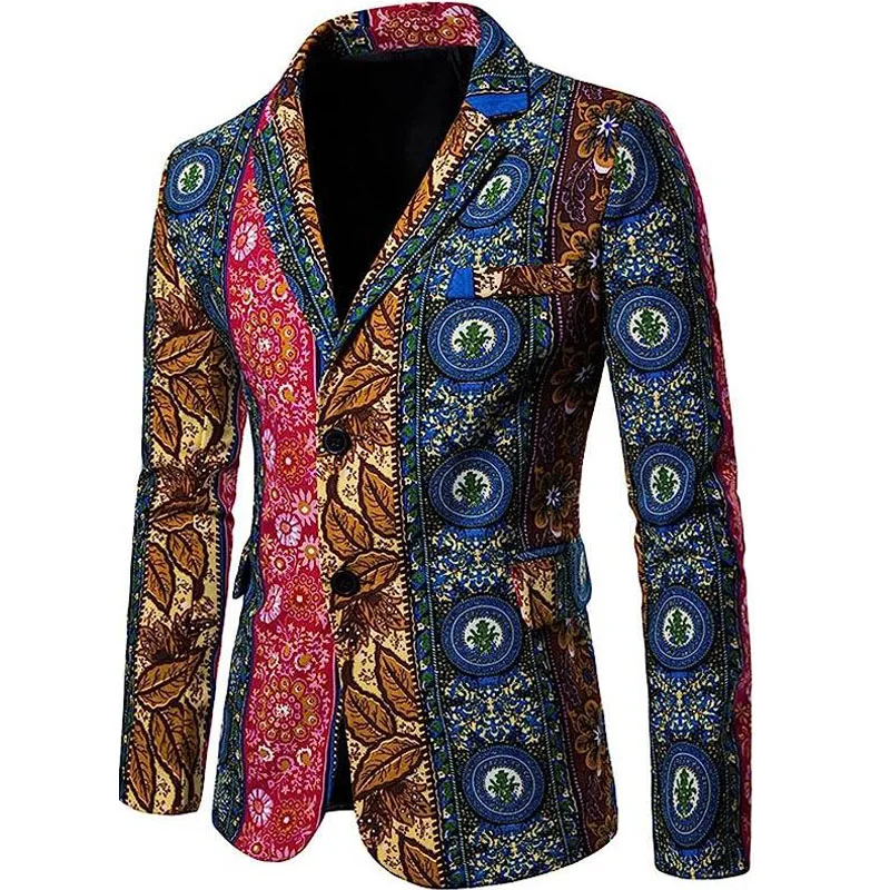 Custom Male Blazer Men 3D Digital Printing Costume Jacket Men Sublimation Blazer Suit High Quality