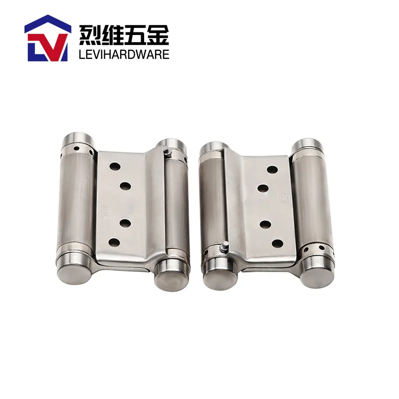wholesale professional Hardware accessory furniture 304 Stainless Steel iron metal round corner spring butt pivot door hinge