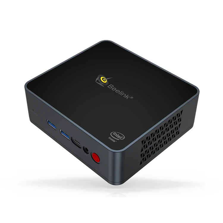 Intel Celeron J4125 Quad Core DDR4 8GB 128GB 256GB SSD Win 10 Beelink GK55 Mini PC with 1000M 2 LAN Wifi BT